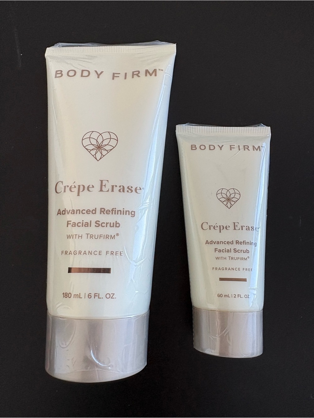 NEW Sealed 2 x Crepe Erase Advanced Refining Facial Scrub w/Trufirm. 8 oz total